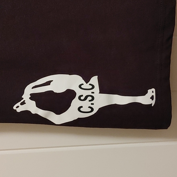 G21 Black shoulder straps figure Skating dance cheer tank top Black CSC - Picture 2 of 5